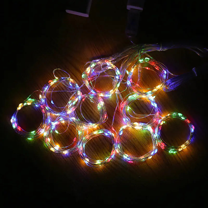 LED Curtain Fairy Lights with USB Remote Control