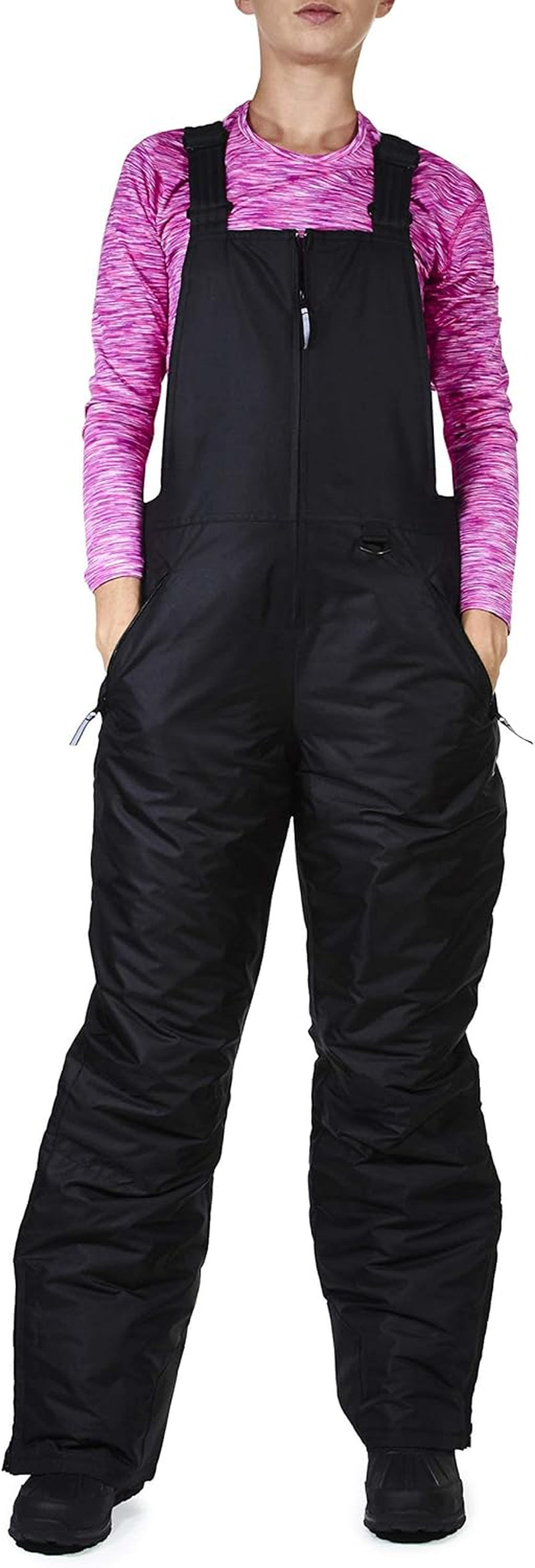 Womens Ski Snow Bibs Pants Insulated Water Resistant Overalls Snowboarding Winter Waterproof Pants Women