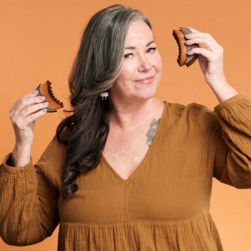 New Lymphatic Contour Face Brush with Gua Sha - Eye & Neck Care Tool for Facial Sculpting