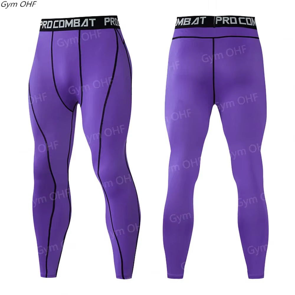 2025 New Mens Compression Pants Tights Cool Dry Leggings Sports Baselayer Running Tights Athletic Workout Active Shorts