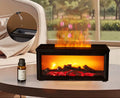 Aroma Air Humidifier Flame Fireplace Essential Oil Diffuser Desktop USB Cool Mist Maker Ultrasonic Aroma Diffuser with Remote