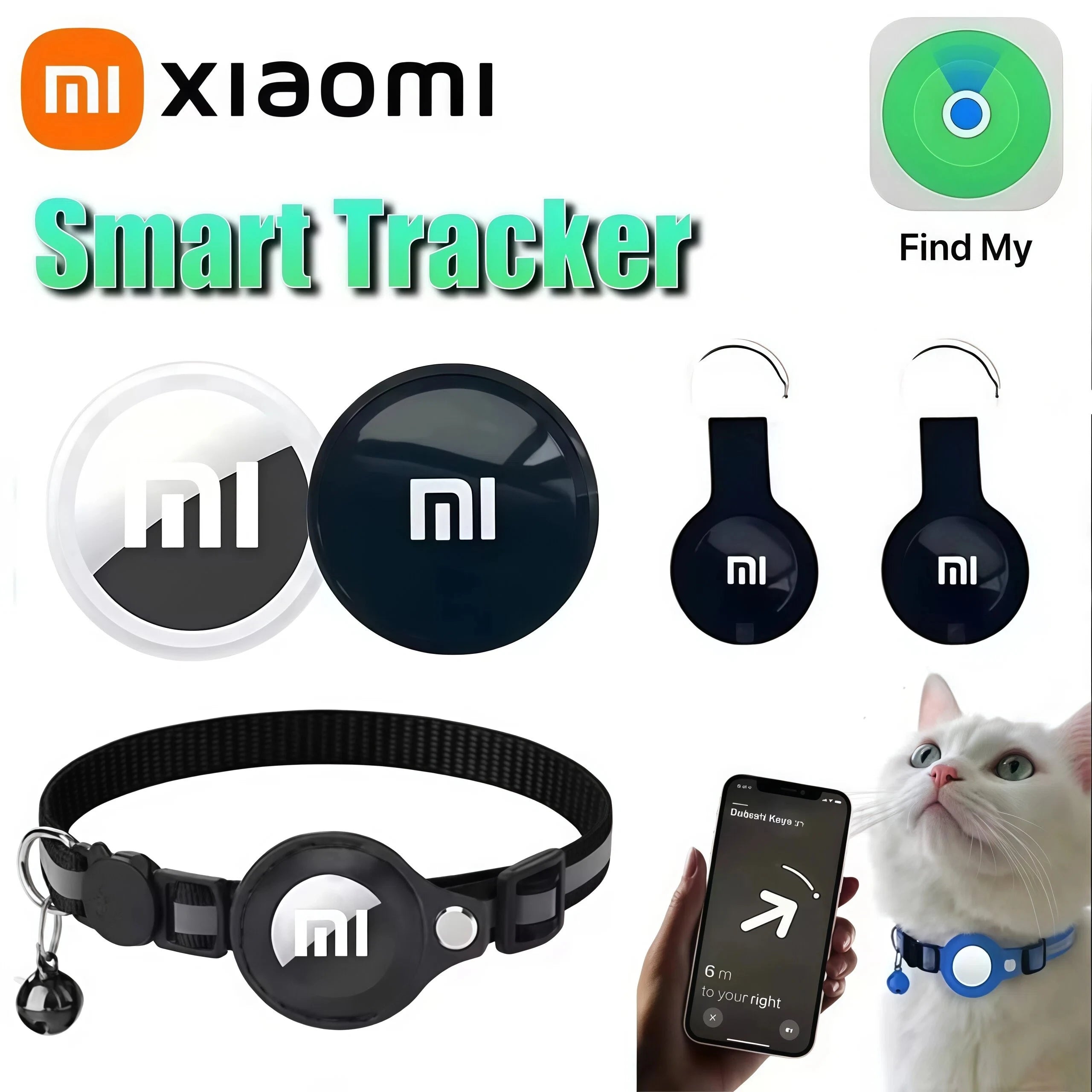 XIAOMI GPS Motion Tracker Device Smart Anti-Lost Pets Bluetooth 5.0 Portable Finder Air Tag Tracking Locator for Android IOS