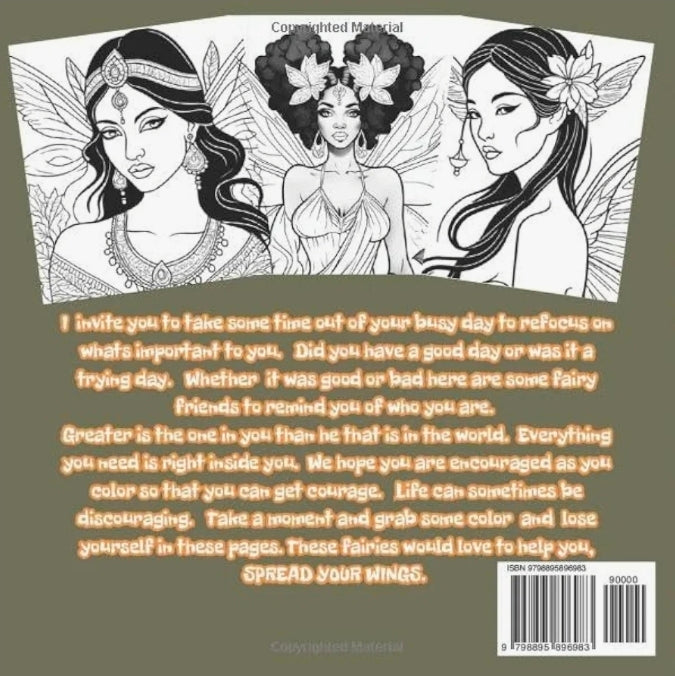 Look Within: Fairy Inspirational Coloring Book