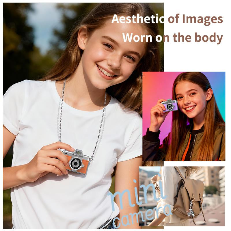 Mini Digital Camera with 1.47 in LCD Screen 1080P Feel of Old 90S Photographs, Keychain Size, Birthday Gifts,Christmas Gifts