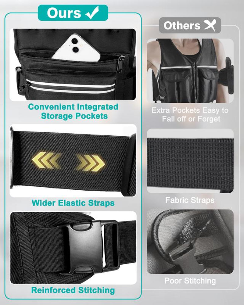 8/12/16/20Lbs Weighted Vest for Unisex Promote Bone Health and Enhance Core Strength for Running Walking Workout Strength Training Fitness Gym