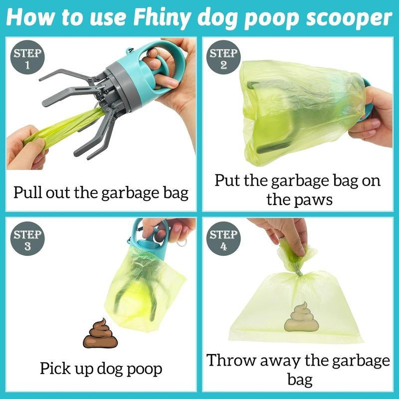 Portable Pet Poop Scooper, 1 Count Dog Waste Bag Holder, Pet Waste Bag Dispenser, Outdoor Dog Poop Scooper, Pet Supplies,Tiktokshopholidayhaul