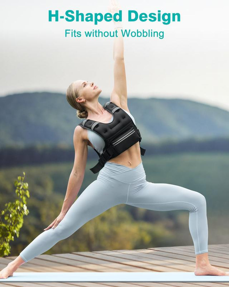 8/12/16/20Lbs Weighted Vest for Unisex Promote Bone Health and Enhance Core Strength for Running Walking Workout Strength Training Fitness Gym