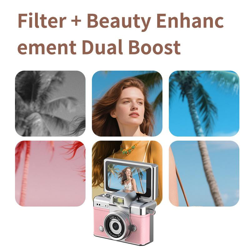 Mini Digital Camera with 1.47 in LCD Screen 1080P Feel of Old 90S Photographs, Keychain Size, Birthday Gifts,Christmas Gifts