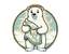 Drawing of a Polar bear holding a blanket 