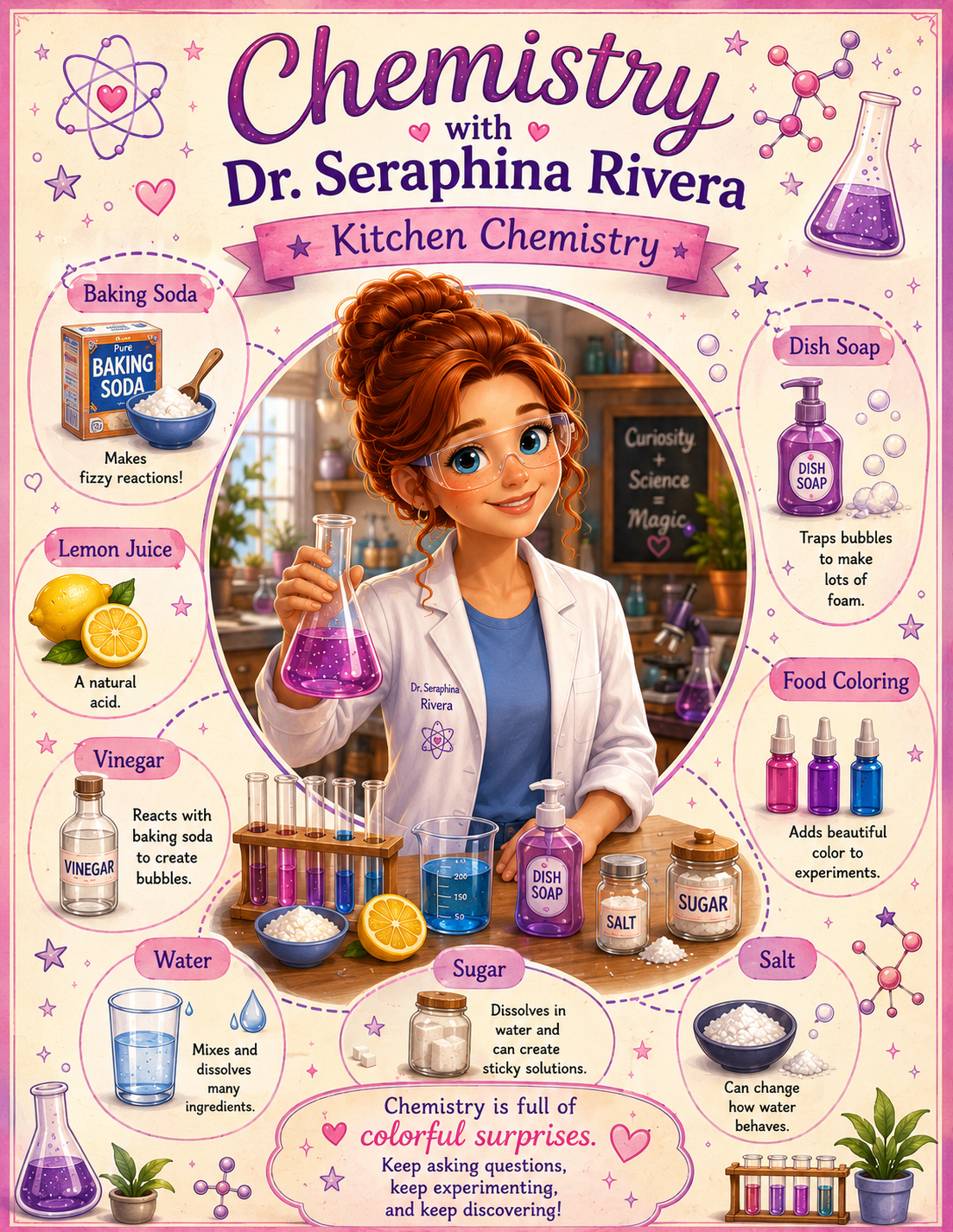 Dr. Seraphina Rivera's Beginner Chemistry Bundle | 2 Printable Learning Guides for Kids