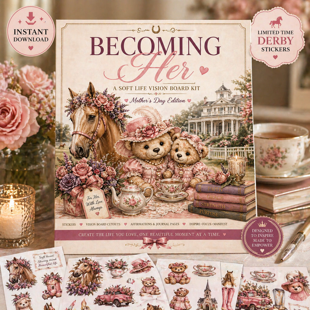 Becoming Her – Derby Dreams Sticker Set 💐