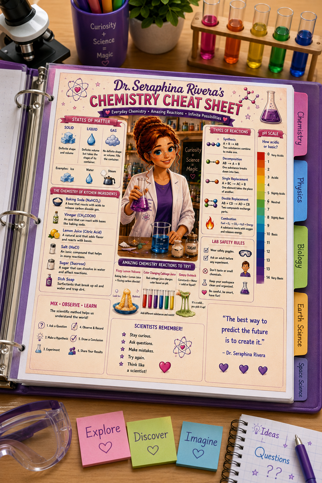 Dr. Seraphina Rivera's Beginner Chemistry Bundle | 2 Printable Learning Guides for Kids
