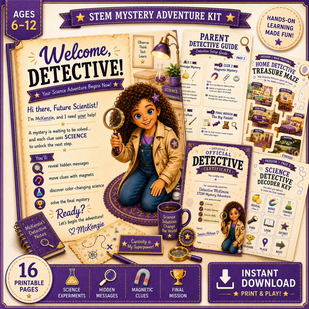 Printable STEM Adventure for Curious Kids
