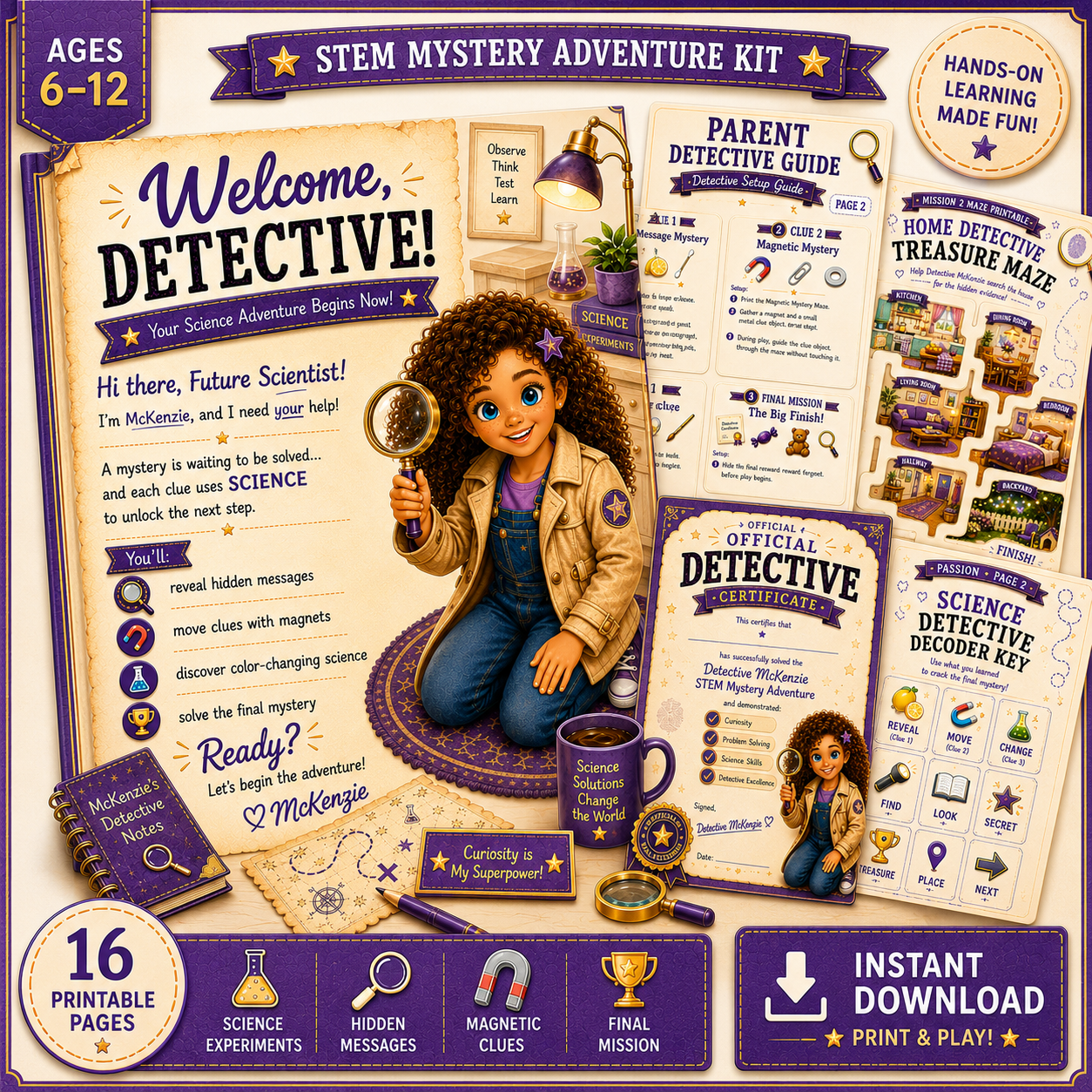 Printable STEM Adventure for Curious Kids