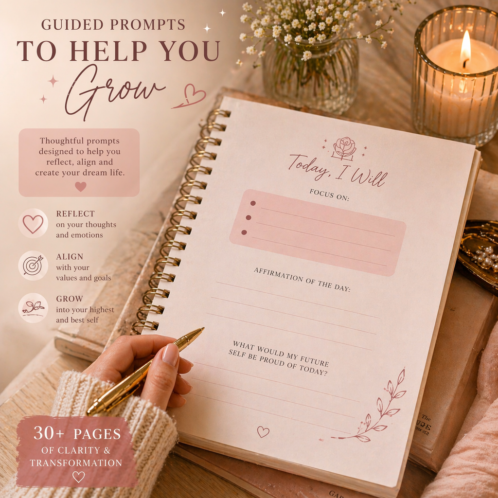Meet Your Future Self | Soft Life Affirmation & Vision Journal | Digital Download