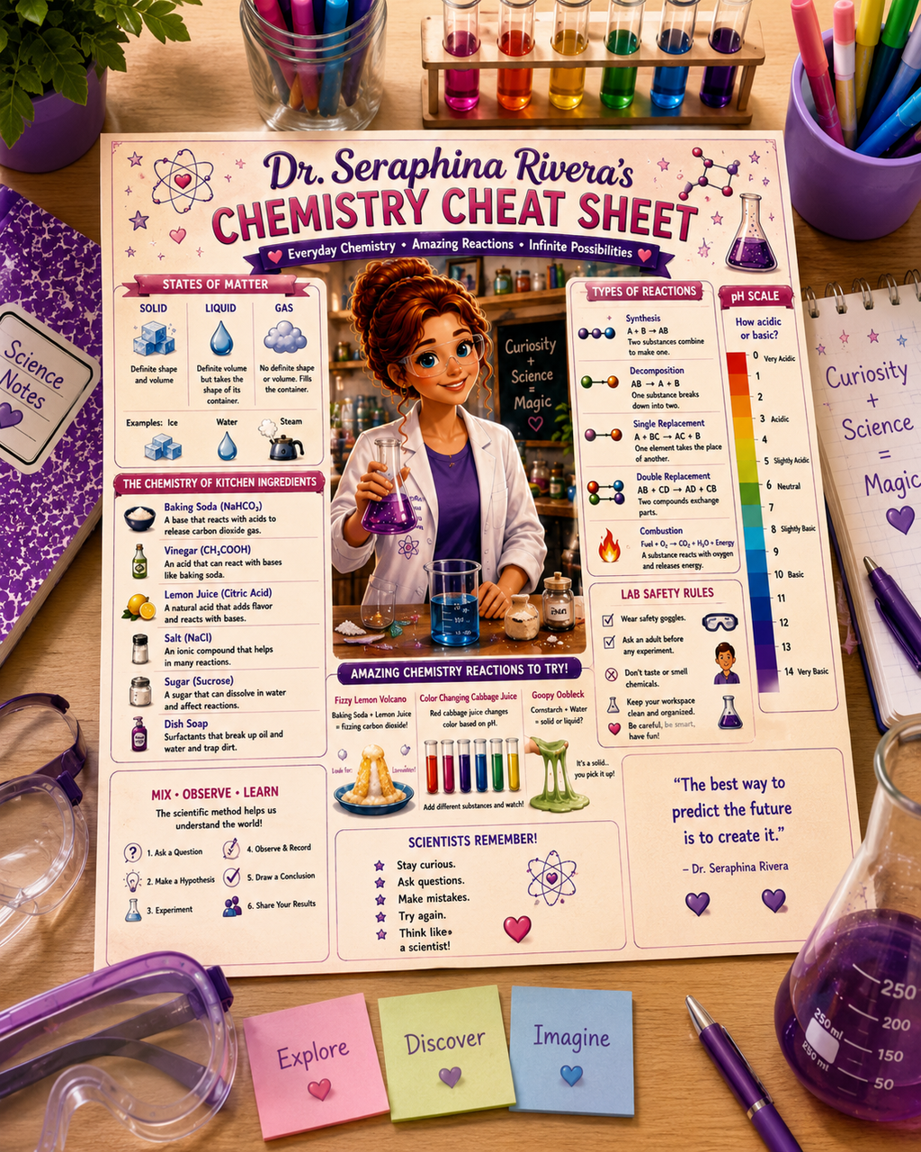 Dr. Seraphina Rivera's Beginner Chemistry Bundle | 2 Printable Learning Guides for Kids