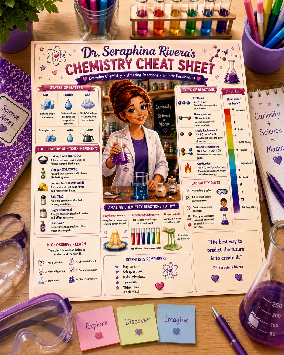 Dr. Seraphina Rivera's Beginner Chemistry Bundle | 2 Printable Learning Guides for Kids