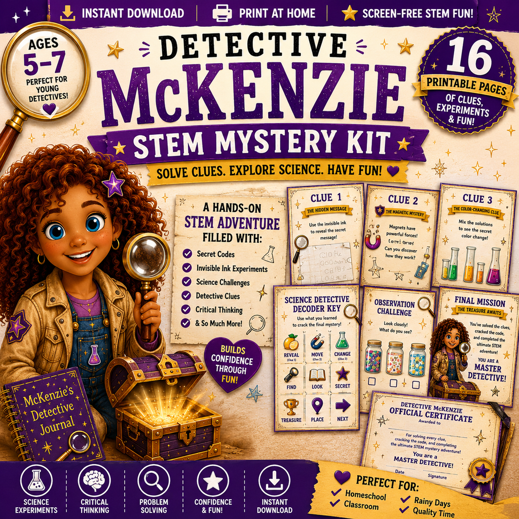 Printable STEM Adventure for Curious Kids